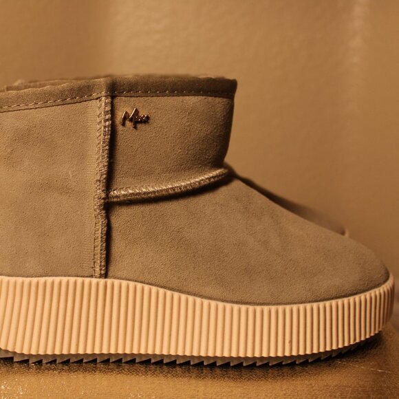 Mexx  Suede Shearling Boots in Taupe - Picture 3 of 12